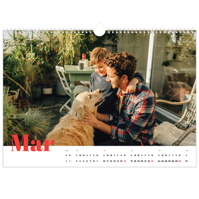 Calendrier photo A3 — Une année audacieuse [Mars]