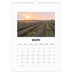 A3 Calendrier annuel — Simple photo [Mars]