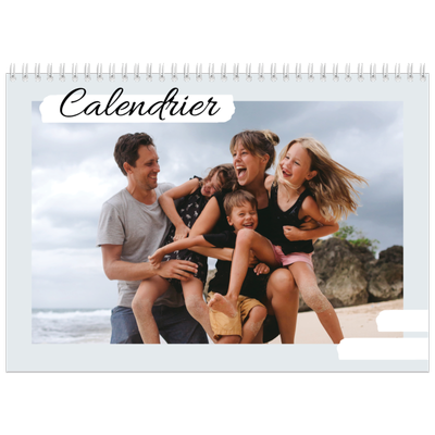 Calendrier photo A4 double (30 x 40 cm) — Tons neutres [couverture]