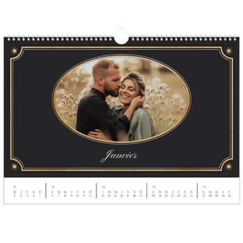 Calendrier photo A3 — Classique vintage