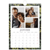 Calendrier photo A5 — Papier peint floral [Janvier]