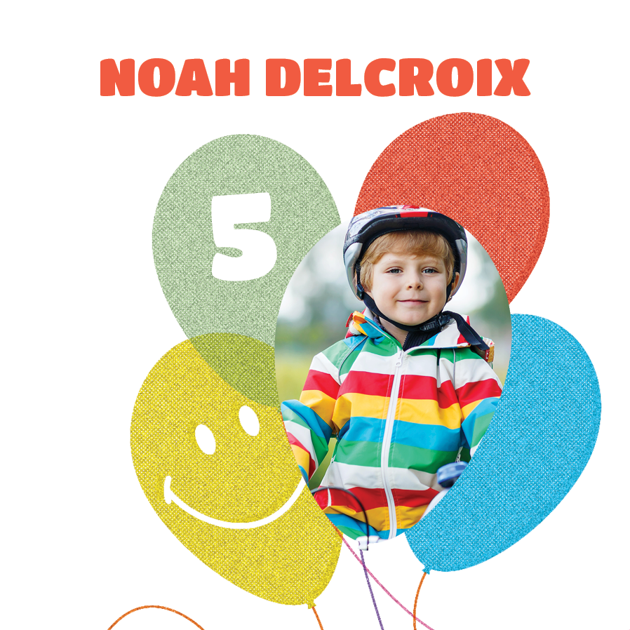 Cartons d'invitation — Ballons