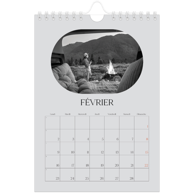 Calendrier photo A5 — Sur la route [Février]