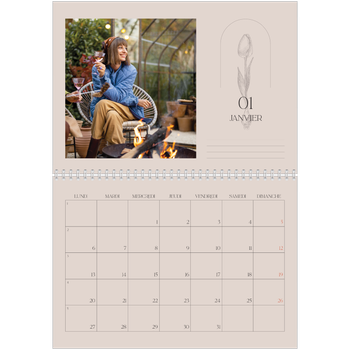 Calendrier photo A4 double — Simplement botanique