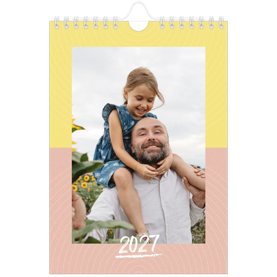 Calendrier photo A5 — Papier peint acidulé [couverture]