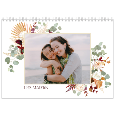 Calendrier photo A4 double (30 x 40 cm) — Bohème [couverture]