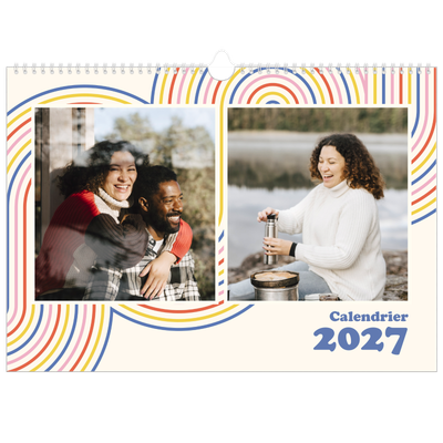 Calendrier photo A3 — Rayures rétros [couverture]