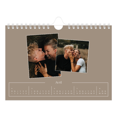 Calendrier photo A5 — Souvenirs artisanaux [Avril]