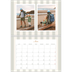 Calendrier photo A4 double (30 x 40 cm) — Lettrages et rayures [Mars]