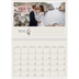 Calendrier photo A4 double (30 x 40 cm) — Initiales fleuries [Mai]