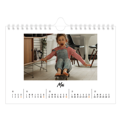 Calendrier photo A5 — Journal Intime [couverture]