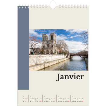 Calendrier photo A4 — Vues du monde