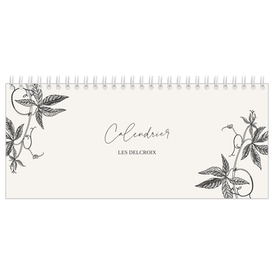 Calendrier de bureau — Encre & lierre [couverture]
