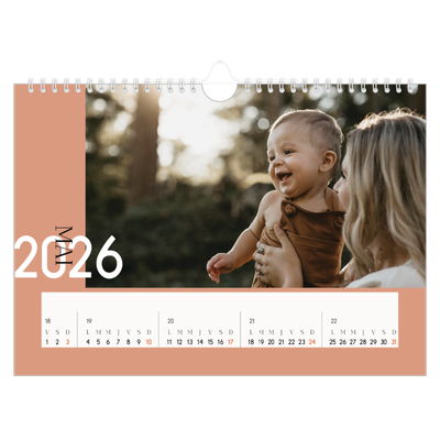 Calendrier photo A4 — Superposition [couverture]