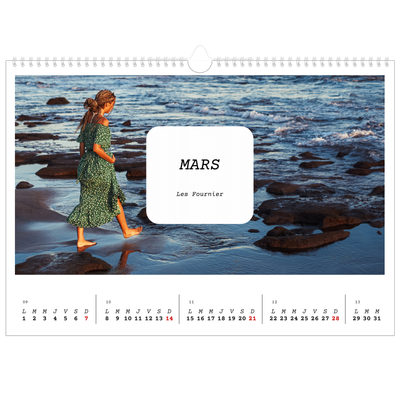 Calendrier photo A3 — Toute l'histoire [Mars]