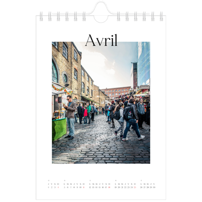 Calendrier photo A5 — Mon carnet de voyage [Avril]