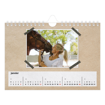 Calendrier photo A5 — Scrapbooking