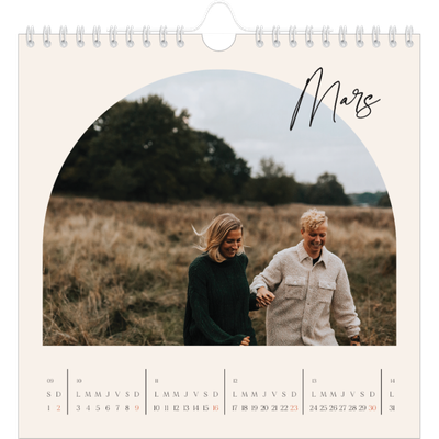 Calendriers annuels carré — Arche de souvenirs [Mars]