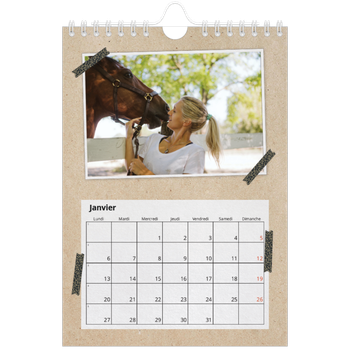 Calendrier photo A5 — Scrapbooking