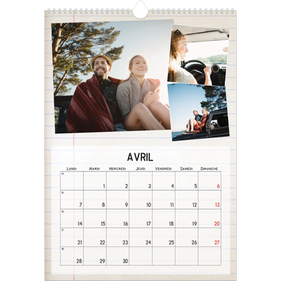 A3 Calendrier annuel — Parts unknown [Avril]