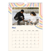 Calendrier photo A4 (20 x 30 cm) — Rayures rétros [couverture]