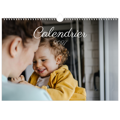 Calendrier photo A3 — Mois écris à la main [couverture]
