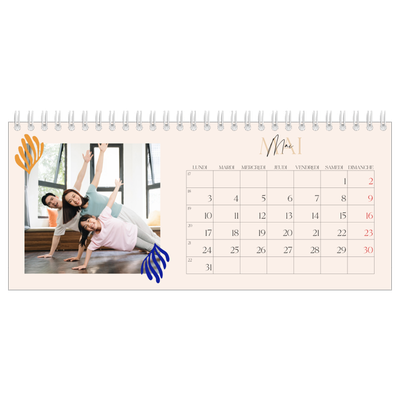 Calendrier de bureau — Coraux minimalistes [Mai]