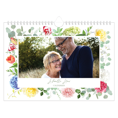 Calendrier photo A4 — Fleurs traditionelles [couverture]