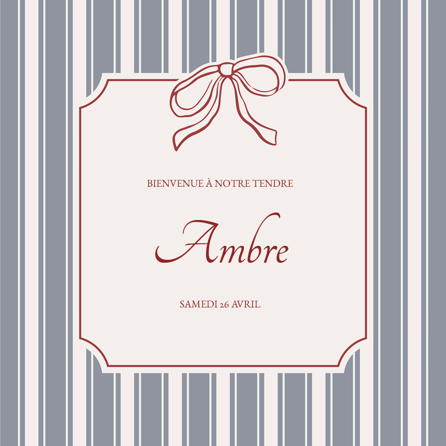 Cartons d'invitation — Petit nœud, grand bonheur