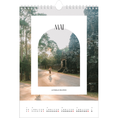 Calendrier photo A4 (20 x 30 cm) — L'arche ouverte [Mai]