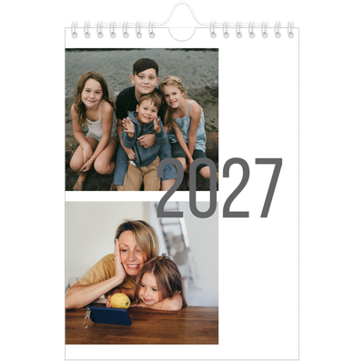 Calendrier photo A5 — Numéros mensuels [couverture]