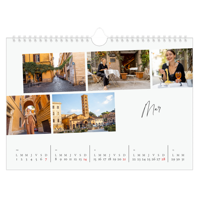Calendrier photo A4 — Escapade citadine [Mars]