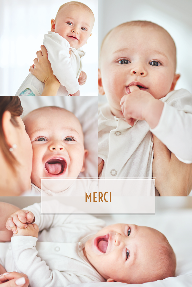 Carte de remerciement — Regarde qui est là