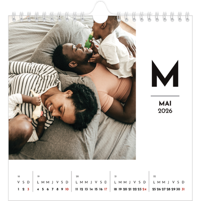 Calendriers annuels carré — Projecteur sur les lettres [couverture]