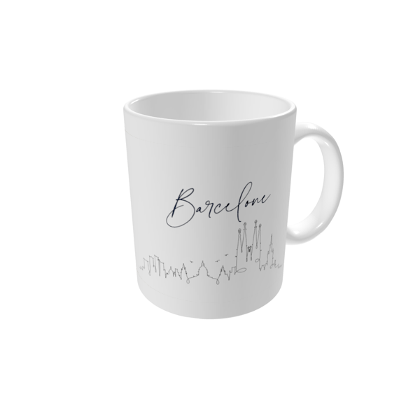 Mug personnalisé — Horizon de Barcelone