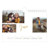Calendrier photo A5 — Calligraphie dorée [Janvier]