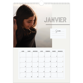 Calendrier photo A3 — Mémento