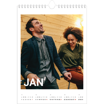 Calendrier photo A4 — Grand mois