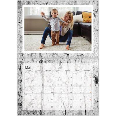 Calendrier photo A4 double (30 x 40 cm) — Bois à l'état pur [couverture]