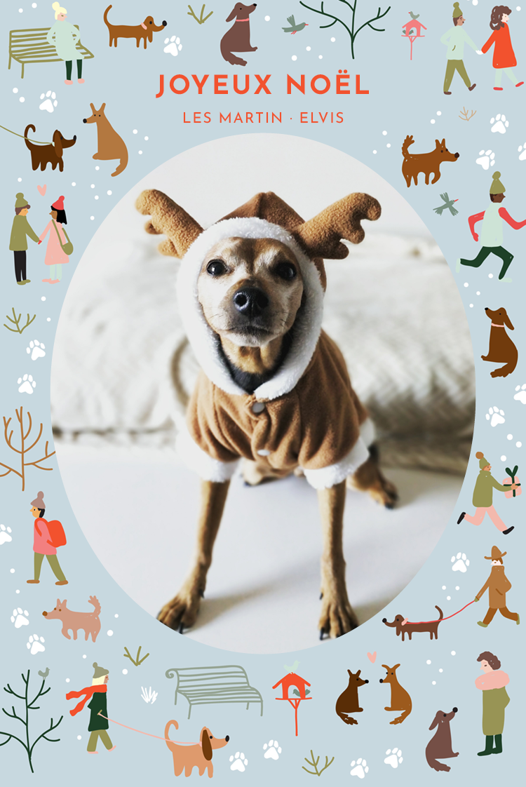 Faire-part & Cartes — Chiot de Noël