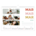 Calendrier photo A4 — Lettrage coloré [Mars]