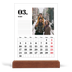 Calendrier de bureau support bois - portrait  — Sérif et moments [Mars]