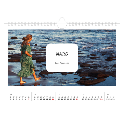 Calendrier photo A4 — Toute l'histoire [Mars]