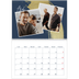 Calendrier photo A4 double (30 x 40 cm) — Coup de pinceau doré [Avril]