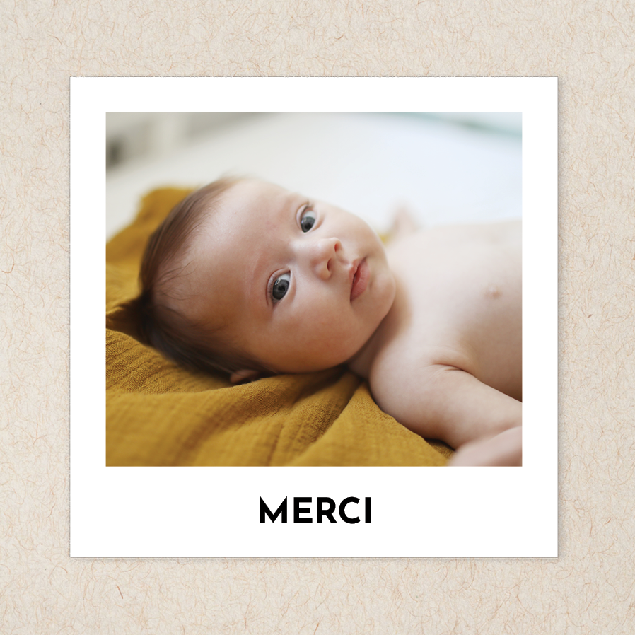 Carte de remerciement — Tout sur moi