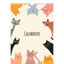 Calendrier photo A4 (20 x 30 cm) — Pattes de chat et gribouillis [couverture]