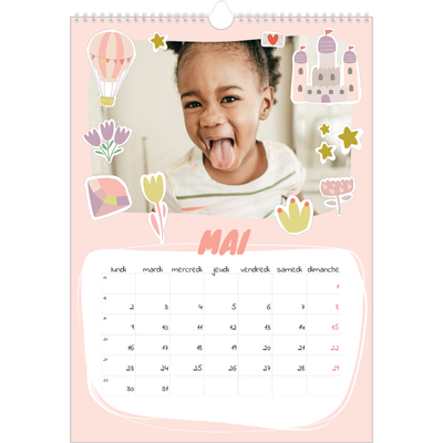A3 Calendrier annuel — Licorne magique [couverture]