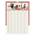 Calendrier familial A3 — Agenda palette naturelle - Famille de 5 [Avril]