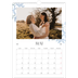 A3 Calendrier annuel — Romance en bleu et blanc [couverture]