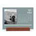 Calendrier de bureau support bois - paysage   — Contemporain audacieux [Février]